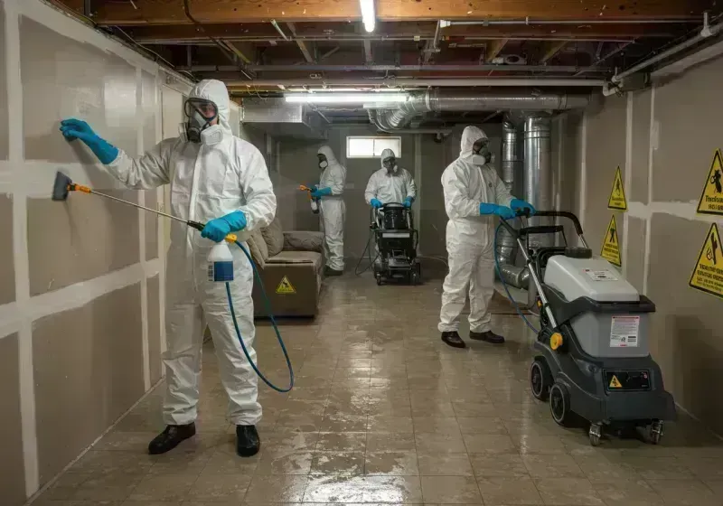 Basement Moisture Removal and Structural Drying process in Teller County, CO